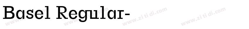 Basel Regular字体转换